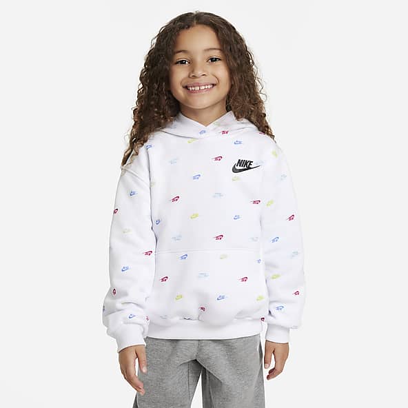 Girls White Hoodies. Nike